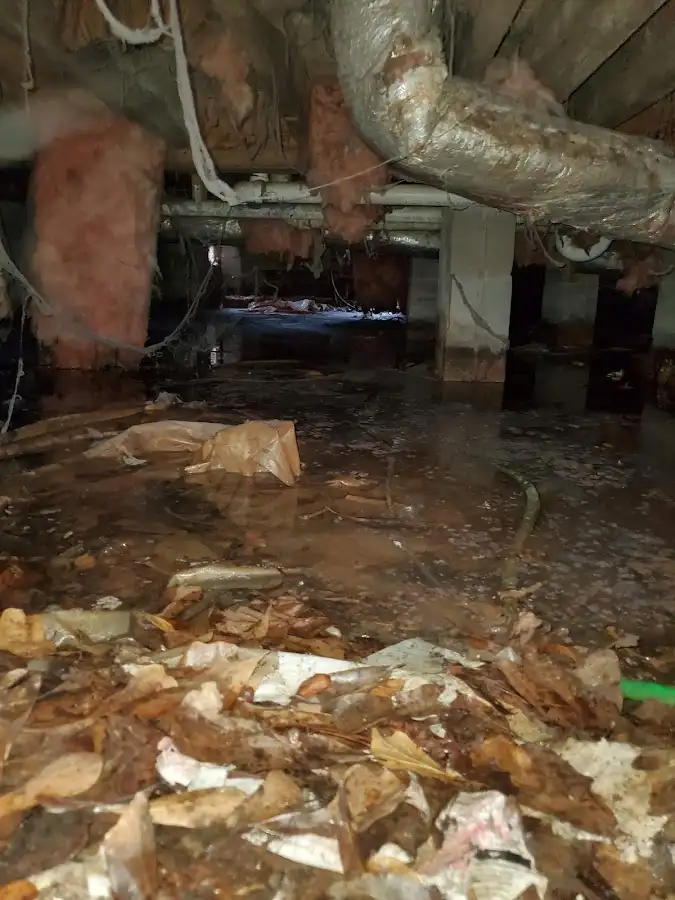 Crawl space flood assessment for Commercial Water Damage Restoration in Birch Bay
